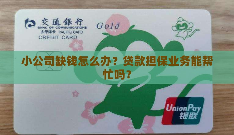 小公司如何贷款担保业务