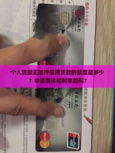 个人贷款无抵押信用贷款能有多少