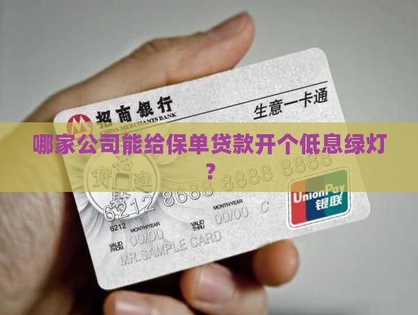哪家公司能保单贷款利率