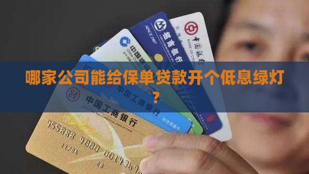 哪家公司能保单贷款利率