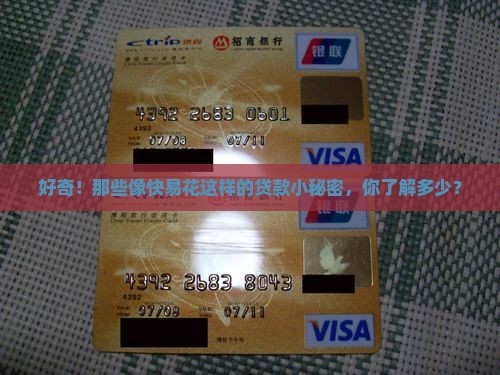 和快易花之类的贷款口子