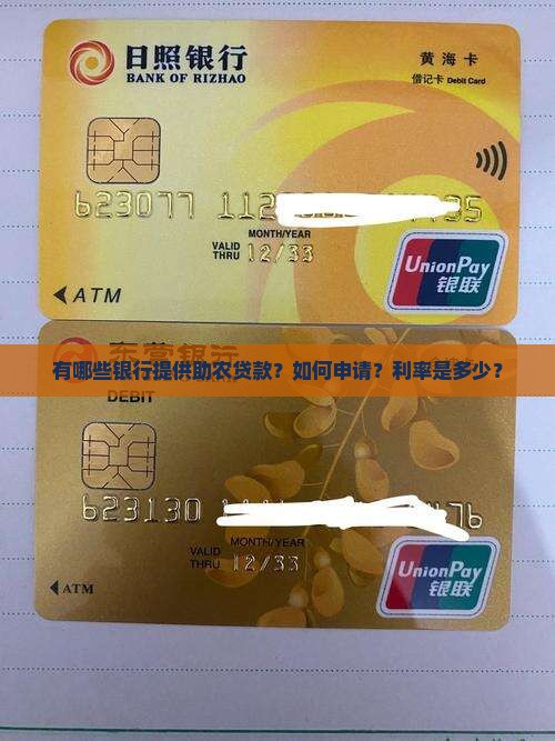 哪些银行有助农贷款