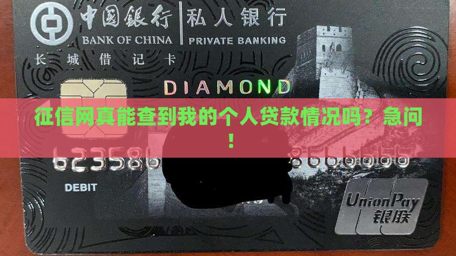 征信网可以查个人贷款嘛
