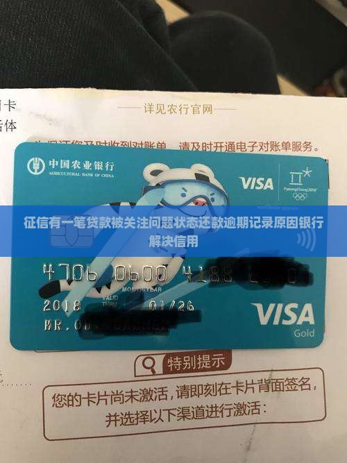 征信有一笔贷款被关注