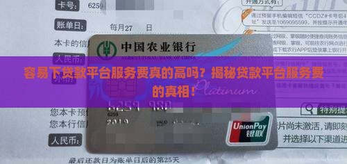 容易下贷款平台服务费