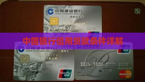 中行纯信用贷款条件