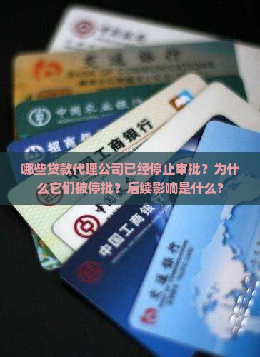 已停批的贷款代理公司