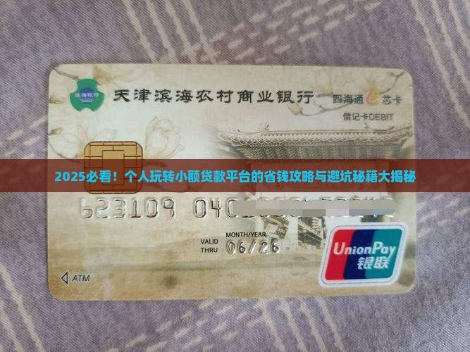 个人如何玩小额贷款平台
