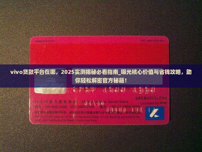 vivo贷款平台在哪