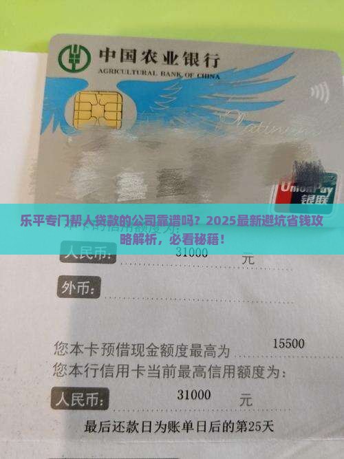 乐平专门帮人贷款的公司
