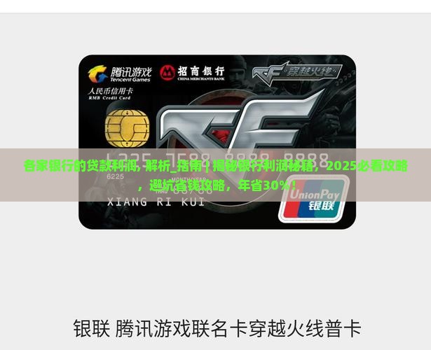 各家银行的贷款利润