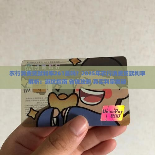 农行消费贷款利率261高吗