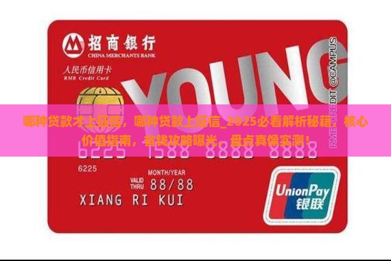 哪种贷款才上征信