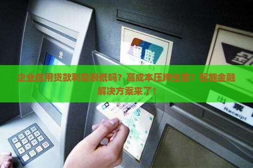 企业信用贷款利息很低吗