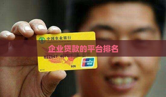 企业贷款的平台排名