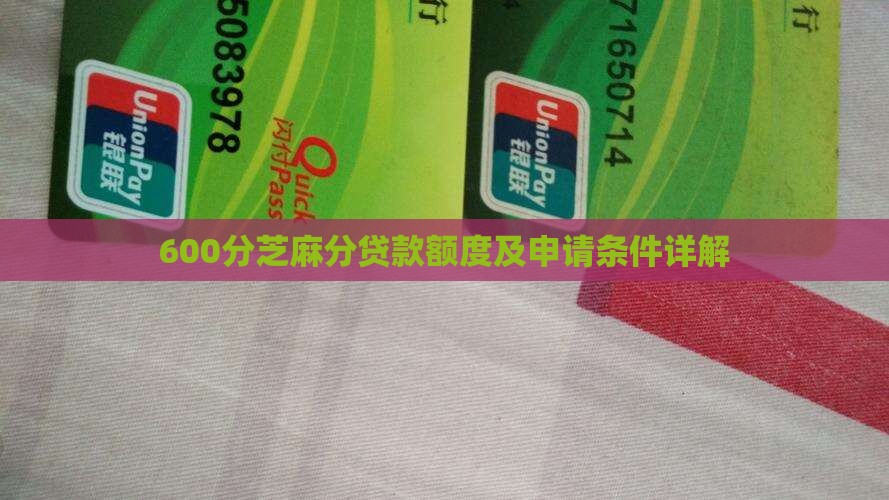 600分芝麻分贷款