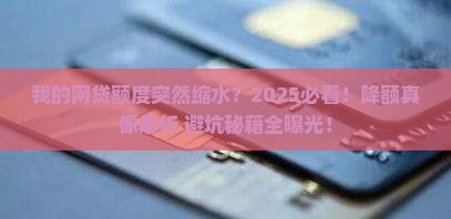 为什么网络贷款会降额度