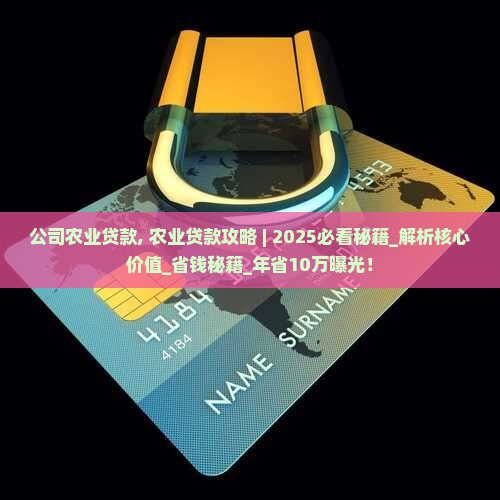 公司农业贷款