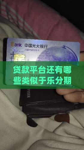 乐分期之类的贷款还有哪些