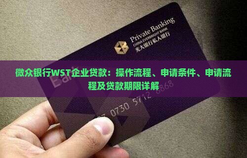 微众银行WST企业贷款