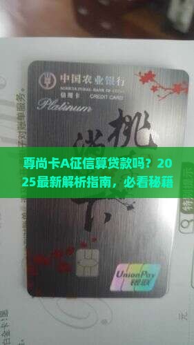 尊尚卡a征信算贷款