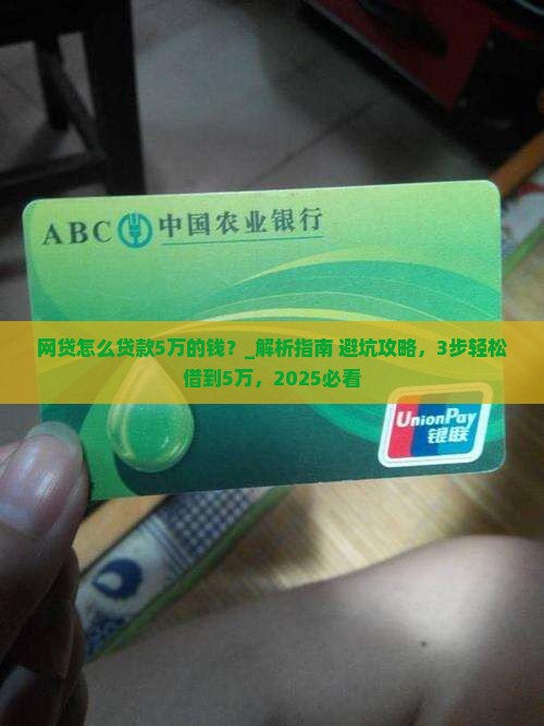 网贷怎么贷款5万的钱呢