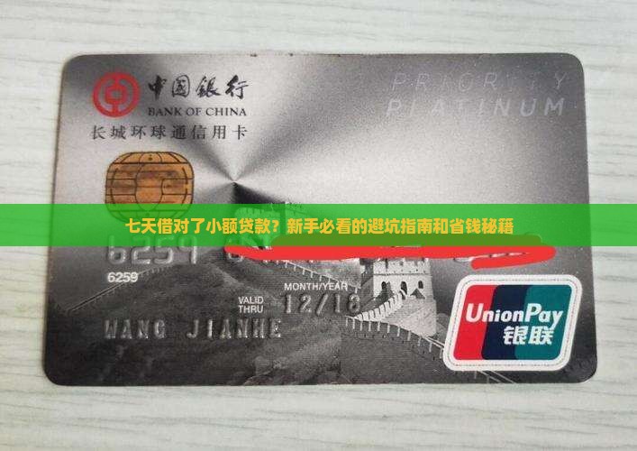 七天借对了小额贷款