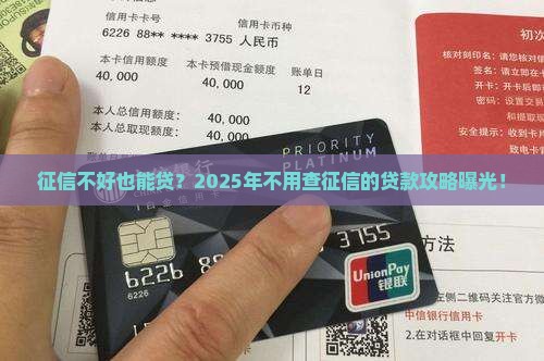 哪个不用征信可以贷款