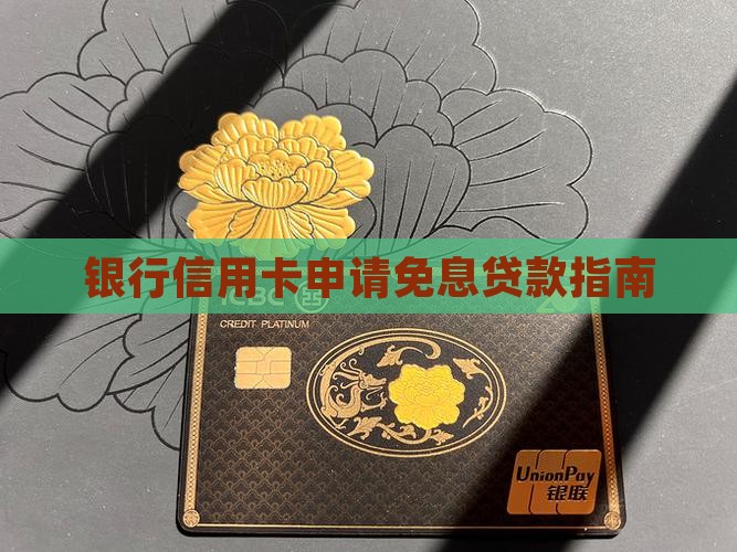 哪些信用卡申请免息贷款