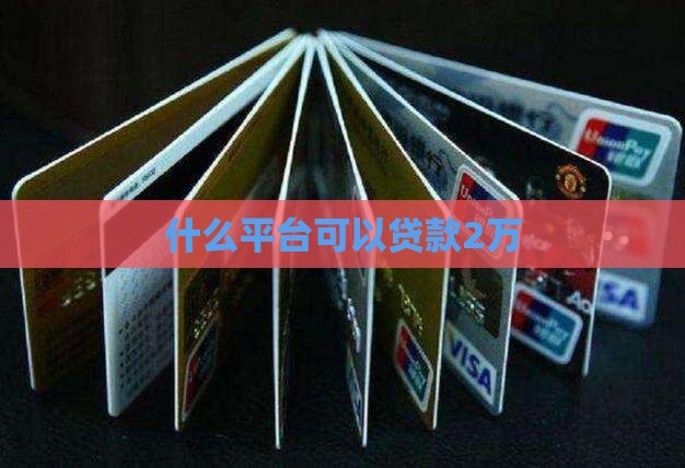 什么平台可以贷款2万