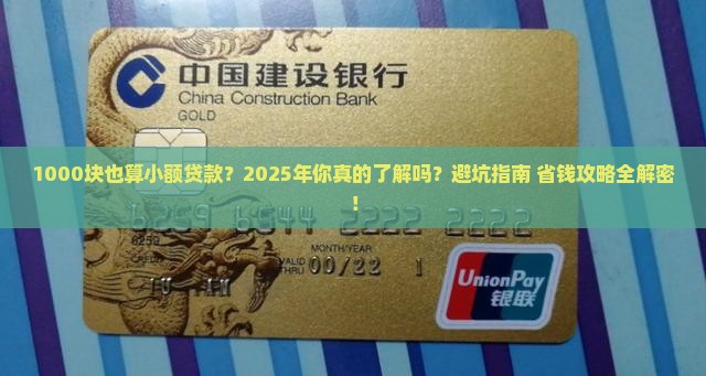 多少钱才算小额贷款吗