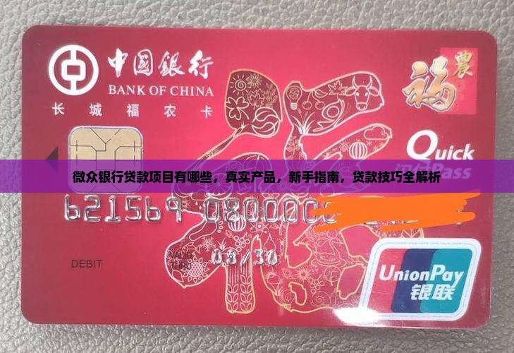 微众银行贷款项目有哪些