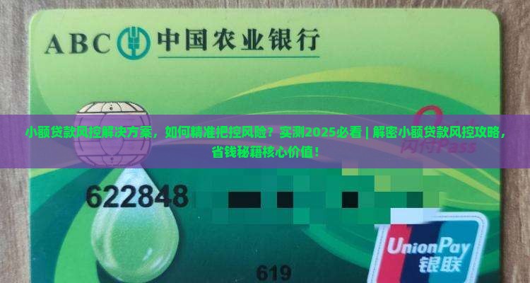 小额贷款风控解决方案