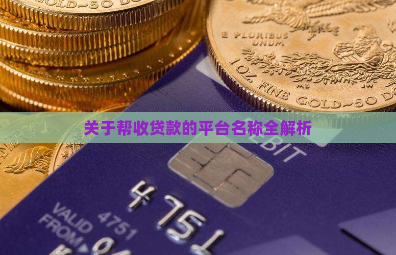 关于帮收贷款的平台名称全解析