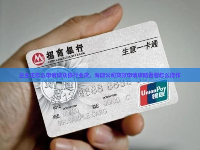 企业主怎么申请微众银行业贷，海微公司贷款申请攻略看看怎么操作