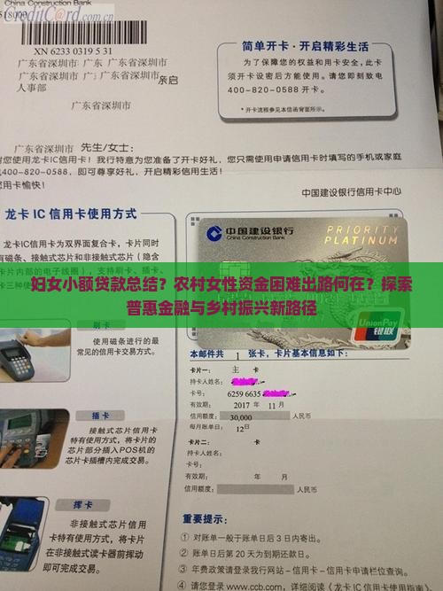 妇女小额贷款总结