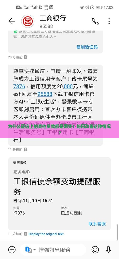 征信上其他贷款都是网贷