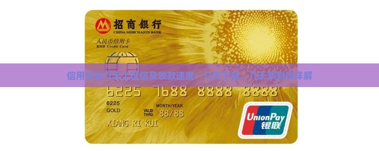信用贷款几天上征信