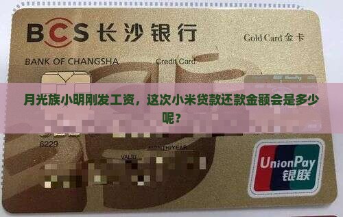 小米贷款还一次多少钱