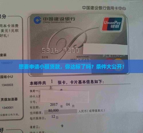 小额贷款要什么条件i