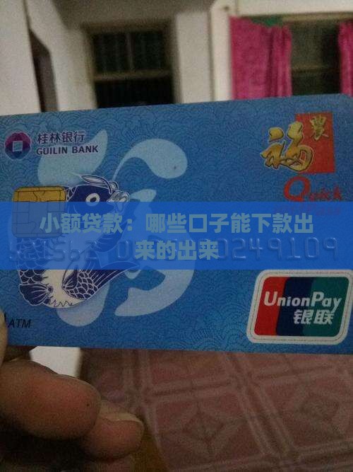 小额贷款哪些能贷出来的