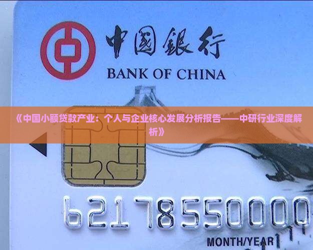 小额贷款产业