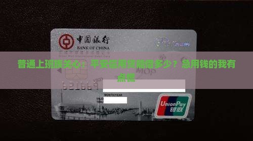 平安能贷款的信用贷款
