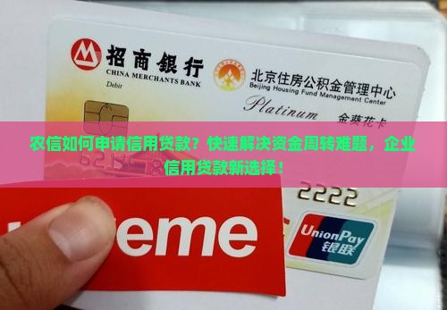 农信如何申请信用贷款