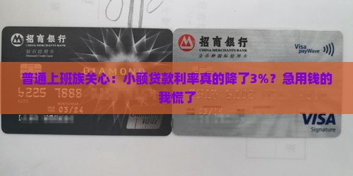 小额贷款利率降了吗