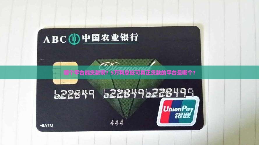 哪个平台能贷款啊 哪个平台能贷款啊