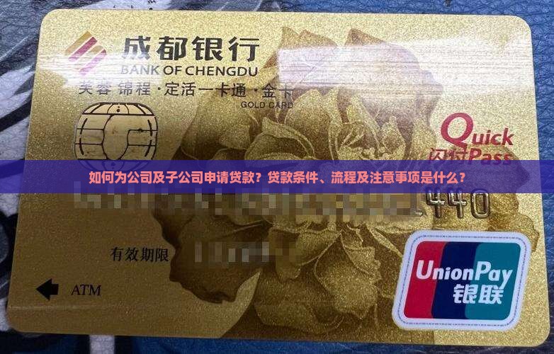 公司贷款及子公司用