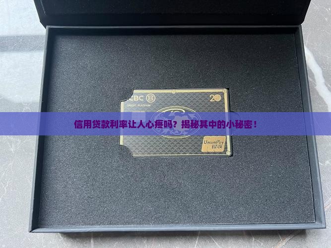 做信用贷款利息高吗