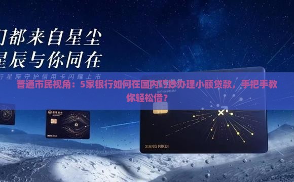 国内经营小额贷款的银行