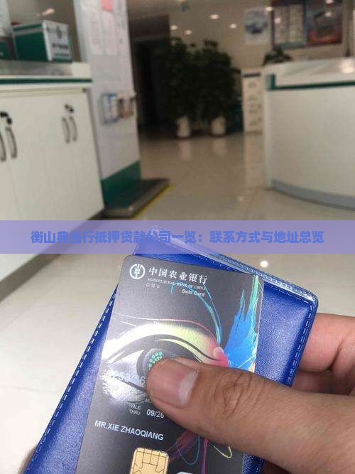 衡山典当行抵押贷款公司
